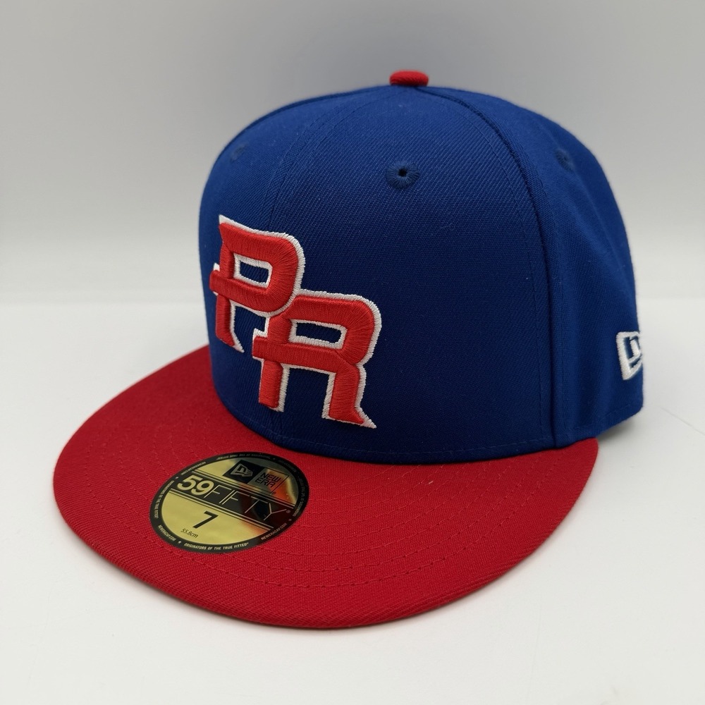 New Era 59Fifty Puerto Rico Baseball Hat Cap Sz 7 Blue World Baseball‎ Classic